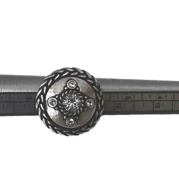 Brighton Hammered GALADRIEL Swarvoski Crystals Ring Size 7 - Picture 5 of 5